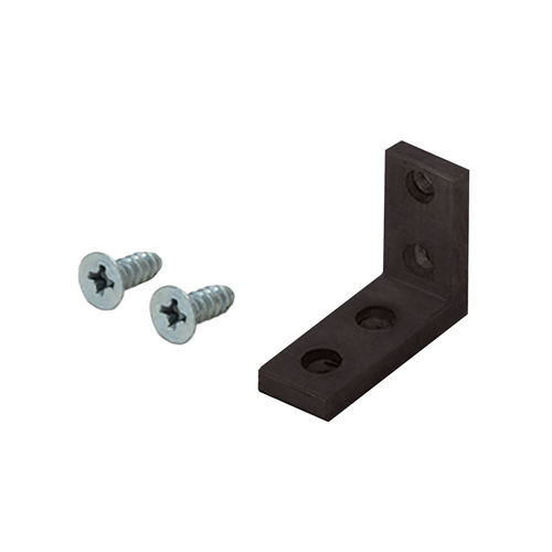 3/4" x 1" Aluminum Angle Extrusion Clamp - Dark Bronze Anodized