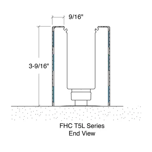 Traditional Series Low Profile Base Shoe Cladding For T5LM Base Shoe - 120" Length - Polished Stainless