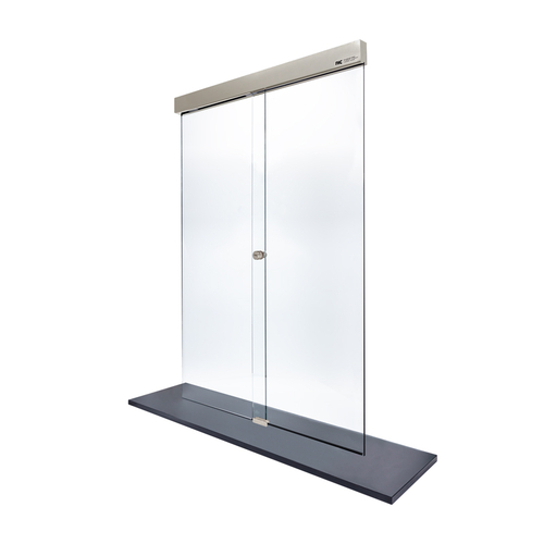 Shannon Frameless Pass-Thru Window XO - Satin Anodized