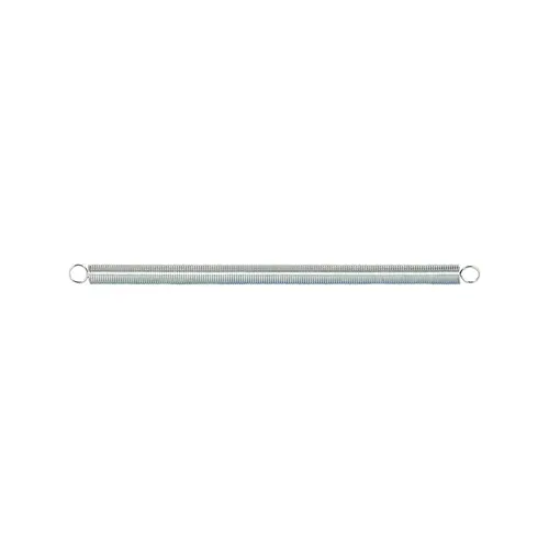 Extension Spring - Spring Steel Construction - Nickel-Plated Finish - 0.047 Ga x 7/16" x 8-1/2" - Closed Single Loop - pack of 1