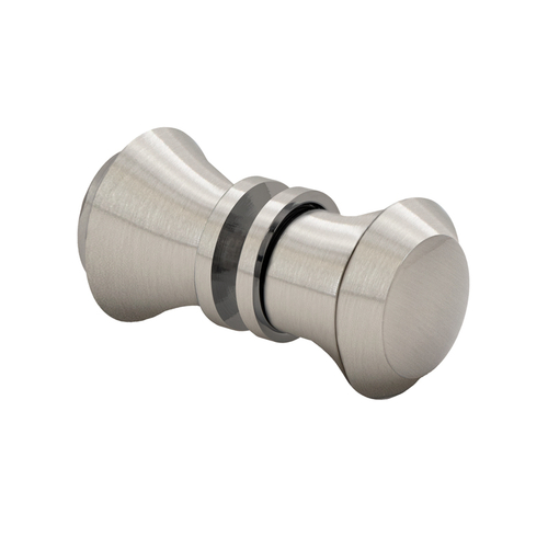 Back-to-Back Fluted Knob - Brushed Nickel