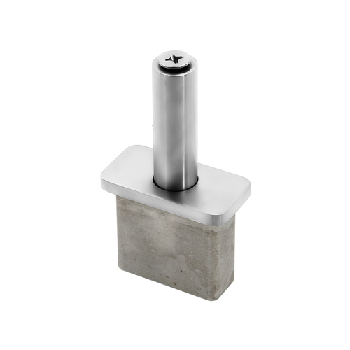 FHC PR12FSPS Fixed Stem For 1" x 2" Rectangular Rail - Polished Stainless