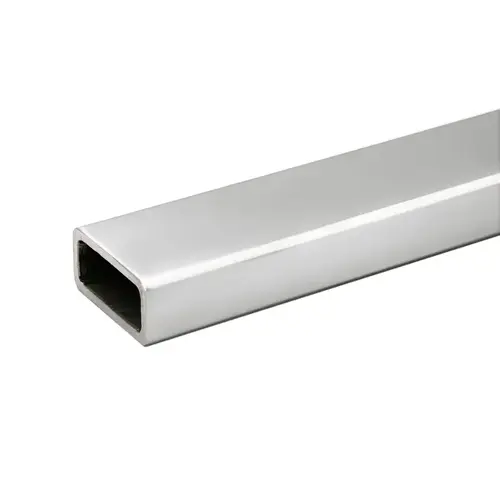 1" x 2" Rectangular Pipe Rail Sample 12" Long - Polished Stainless