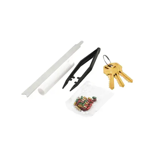 Re-Keying Kit - Re-Key A Lock Kit With Pre-Cut Keys For Rekeying All Your Locks To One Key - For Kwikset Brand Locks - 5-Pin Style Locks (1 Kit)