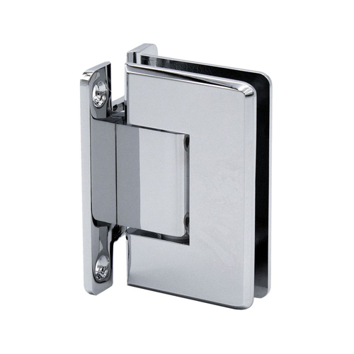 Preston Series Wall Mount Hinge - Full Back Plate - Polished Chrome Brushed Nickel