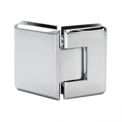 Preston Beveled 5 Degree Positive Close Glass To Glass 135 Degree Hinge - Polished Chrome