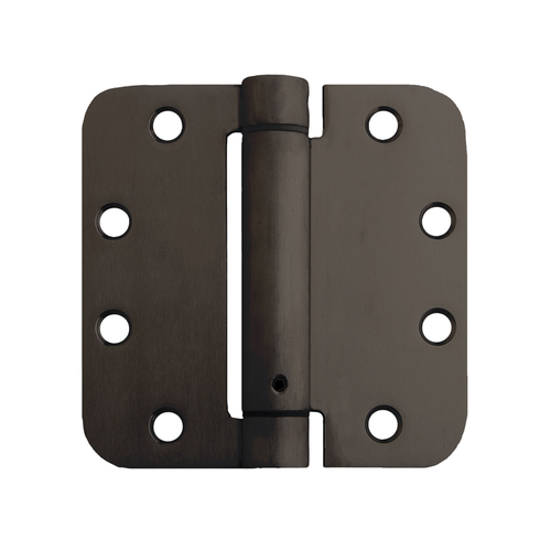 4" x 4" Heavy- Duty Spring Hinge Radius Corner - Dark Bronze