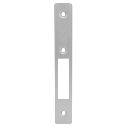 Radius Weather-Stripped Faceplate for FL2130 Series Hook Throw Deadlock - Aluminum