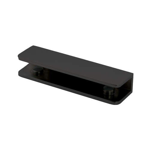 Frameless Glass Shelf Bracket For 1/4" to 3/8" Glass - Matte Black