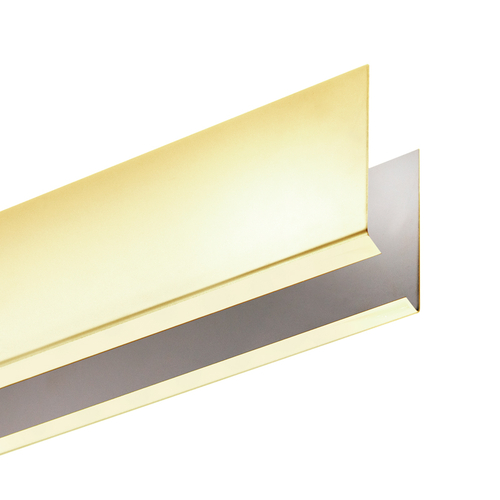 Custom Length Cladding 3-1/2" Tall - Polished Brass