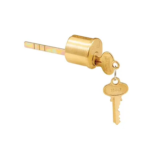 Replacement Deadbolt Cylinder In Brushed Brass Finish