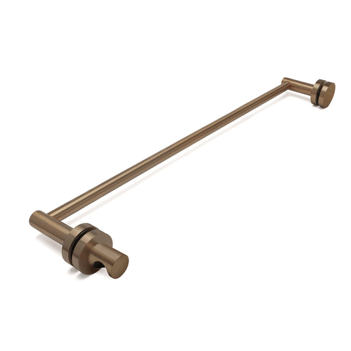 24" Elite Towel Bar with Finger Grip Knob - Brushed Bronze