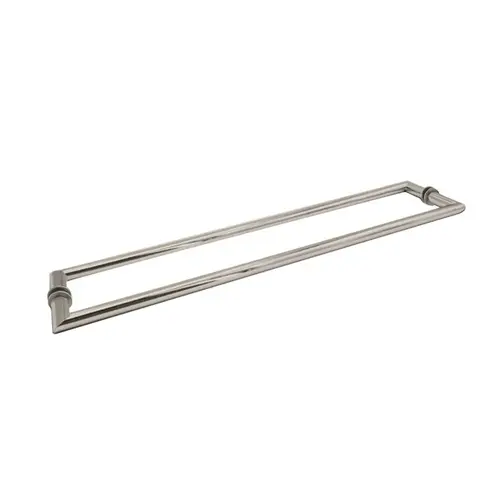 24" x 24" Back-to-Back Mitered Towel Bar - Polished Nickel