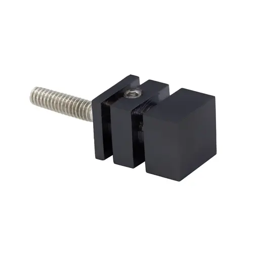 FHC DK270MB Single Sided Square Knob for Towel Bars - M6-1.0 Thread - Matte Black