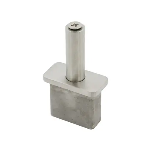 Fixed Stem For 1" x 2" Rectangular Rail - Brushed Stainless