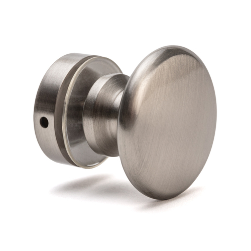 Classic Shower Doorknob Single-Sided for 1/4" to 1/2" Glass - Brushed Nickel