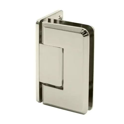 Preston Series Wall Mount Hinge - Offset Back Plate - Polished Nickel