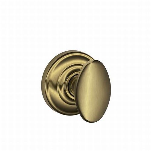 Siena Knob with Andover Rose Half Dummy Antique Brass Finish