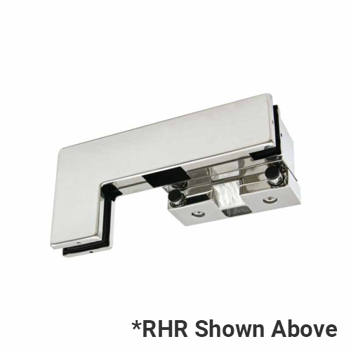 NPF Series Transom/Sidelite Patch Fitting With Manual Single Strike for Panic Handles - LHR - 1/2" Glass - Brushed Stainless