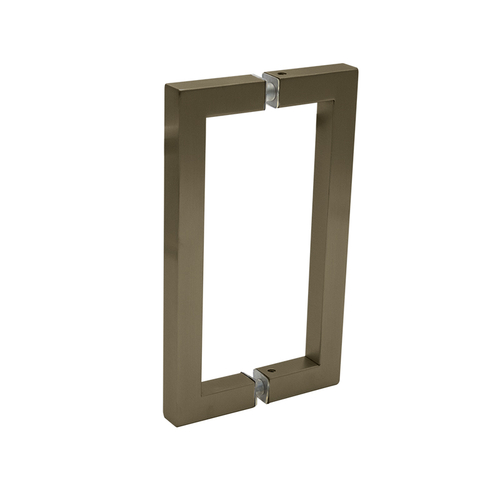 6" Center-To-Center Square Pull - Brushed Bronze