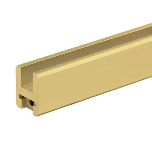 Square Premium Shower Door Header Kit 95" length - Satin Brass