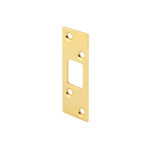 Brass Plated - High Security Deadbolt Door Lock Strike (Single Pack)