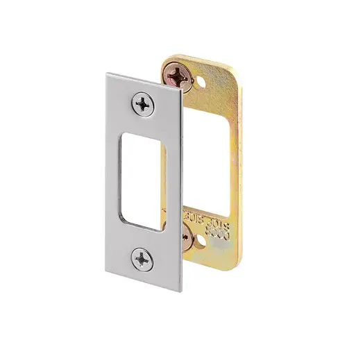 Deadbolt Strike - For Use With Wood Or Metal Door Jambs - 2-3/4" Height x 1-1/8" Width - Steel - Satin Nickel (Single Pack)