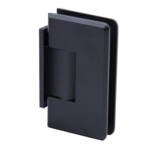 Preston Square Wall Mount Offset Short Back Plate Hinge - Matte Black