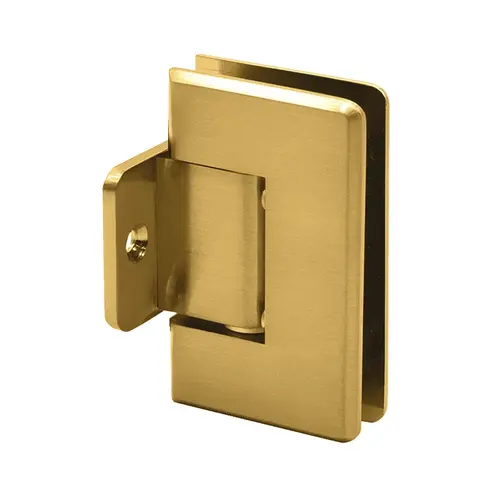 Carolina Pony Wall Mount Hinge for 3/8" or 1/2" Glass - Satin Brass