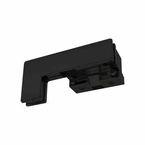 NPF Series Transom/Sidelite Patch Fitting With Manual Single Strike for Panic Handles - RHR - 1/2" Glass - Matte Black