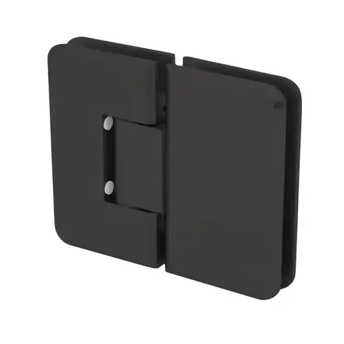 Pasadena HD Beveled Glass To Glass 180 Degree Hinge - Matte Black