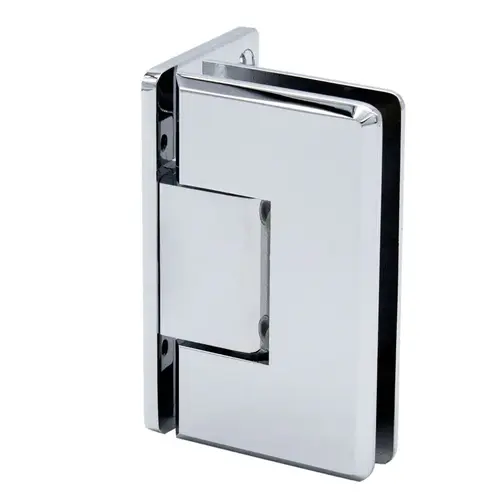 Pasadena Square Wall Mount Hinge Offset Back Plate - Polished Chrome