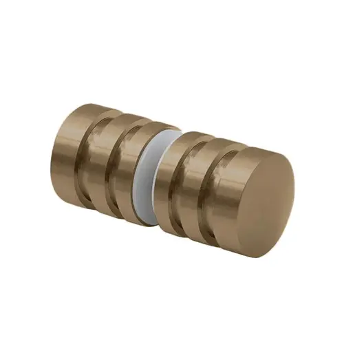 Back-to-Back Modern Knobs - Brushed Bronze