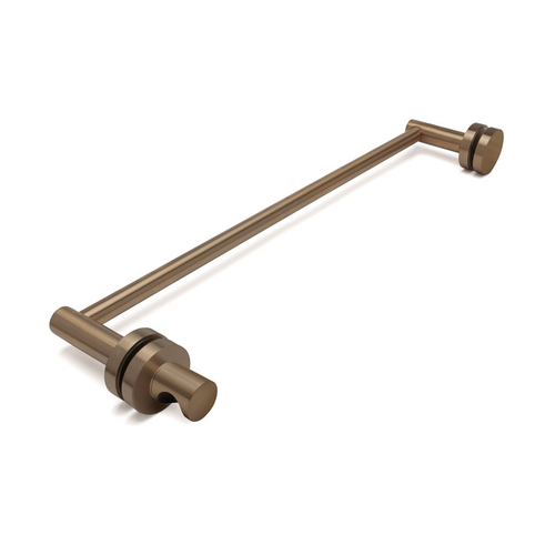 18" Elite Towel Bar with Finger Grip Knob - Brushed Bronze