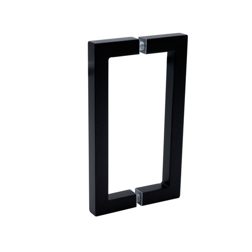 8" Center-to-Center Square Pull - Matte Black