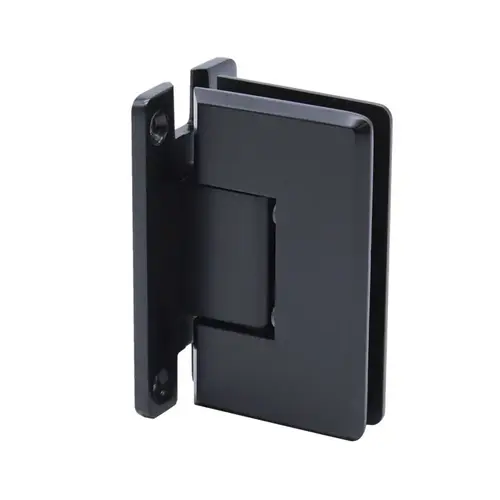 Preston Beveled 5 Degree Positive Close Wall Mount Hinge Full Back Plate - Matte Black