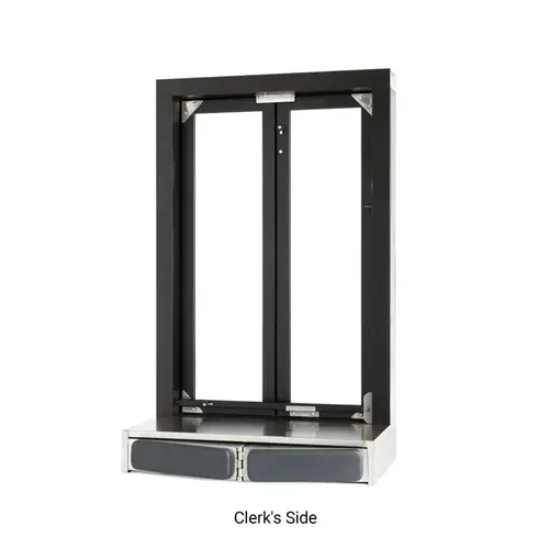 FHC QSFM1B Semi-Automatic Bi-Fold Window - 24" x 38-1/2" - Dark Black/Bronze Anodized