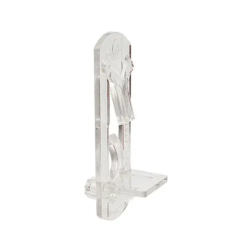 1/4" - Plastic - Clear Locking Shelf Pegs - pack of 6