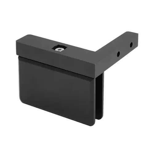 Patriot Grande L-Wall Mount Pivot Hinge Left or Right for 1/2" Glass - Matte Black