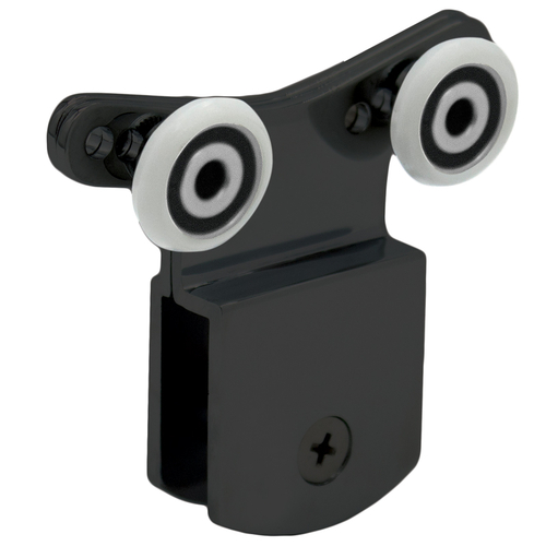 Premium Series Hanger Bracket With Rollers - Matte Black