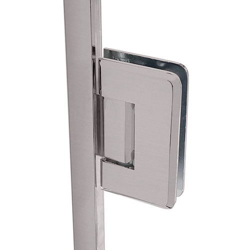 Carolina Jamb Mounted Hinge Kit for 3/8" or 1/2" Glass 78" Height - Brushed Nickel