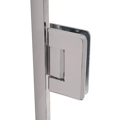 Preston Jamb Mounted Hinge Kit For 3/8" Glass 78" Height - Brushed Nickel