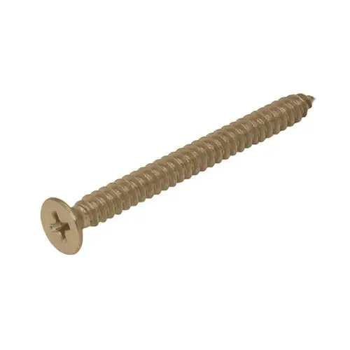 Wall Mount Backplate ScrewsPhillips Head #10 X 3" Long - Brushed Bronze - pack of 10