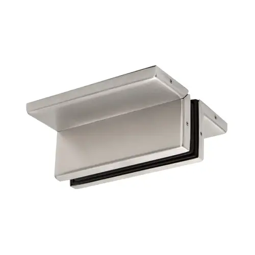 Ceiling Mounted Support Fin Bracket Patch Fitting - Brushed Stainless