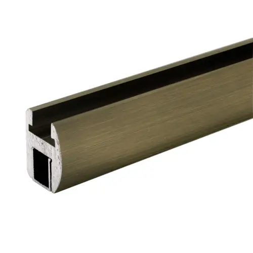 Premium Shower Door Header - Brushed Bronze - 144" Length