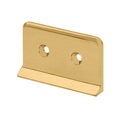 Patriot Drip Plate Only for Top or Bottom Mount Hinge for 3/8" Glass - Satin Brass