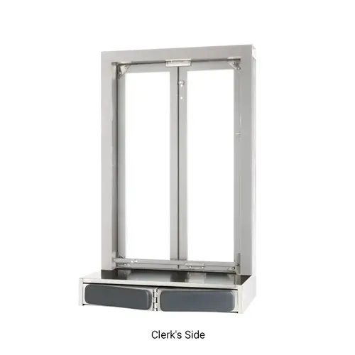 FHC QSFM1C Semi-Automatic Bi-Fold Window - 24" x 38-1/2" - Satin Anodized