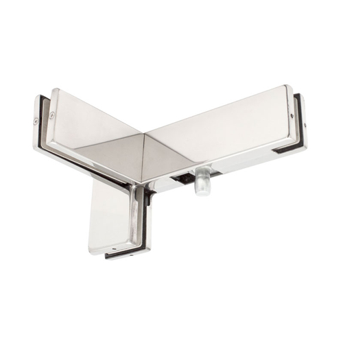 North American Righthand Transom/Sidelite Fin Patch Fitting - Polished Stainless Steel