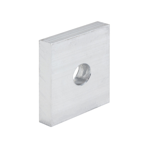 Aluminum Drain Block - 2-1/4" x 2-1/2" x 1/2" - 10pk