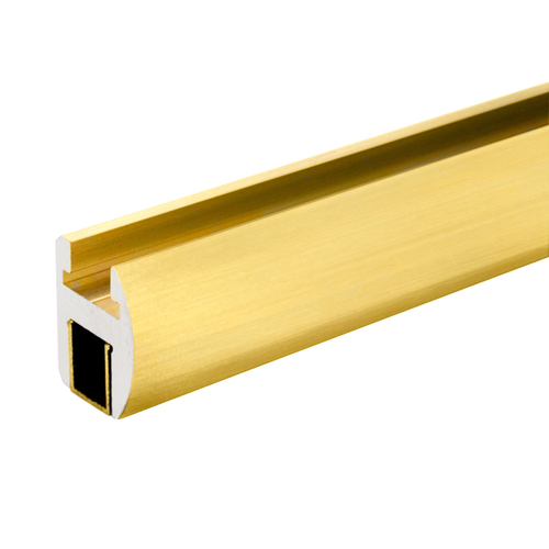 95" Premium Header Kit for 3/8" and 1/2" Glass - Brite Gold Anodized